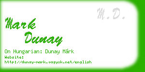 mark dunay business card